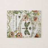 Moderne Vintage französische Libelle Puzzle (Horizontal)
