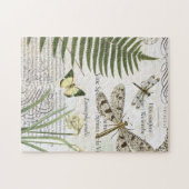 moderne Vintage französische Libelle Puzzle (Horizontal)