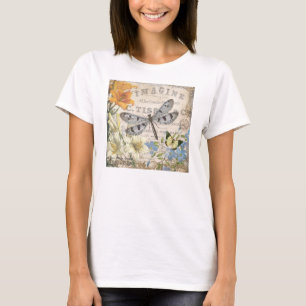 moderne Vintage französische Libelle T-Shirt