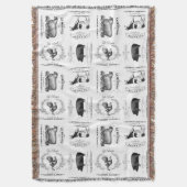 moderne Vintage französische Nutztiere Decke (Vorderseite Vertikal)