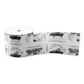 moderne Vintage französische Nutztiere Ripsband (Spule)