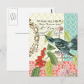 Moderne Vintage französische Postkarte (Vorne/Hinten)