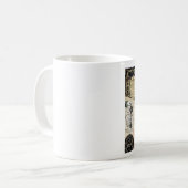 Moderne Vintage französische Reisetasche Kaffeetasse (Vorderseite Links)