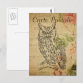 Moderne Vintage französische Schüssel Postkarte (Vorne/Hinten)