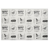 moderne Vintage französische Vieh Stoff (Fat Quarter (45,7 x 55,9 cm))