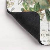 Moderne Vintage französische Vögel und Birdcage Mousepad (Ecke)