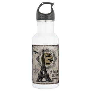 moderne vintage-französisches Halloween Eiffelturm Edelstahlflasche