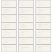 Moderne, Vintage Gold-Gästeschriften Aufkleber (Vorderseite)