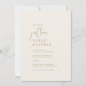 Moderne Vintage Goldene Weekend Veranstaltungen QR Einladung (Vorderseite)