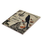 moderne Vintage Halloween Crop and Skull Fliese (Seite)