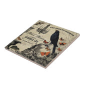 moderne Vintage Halloween Crop and Skull Fliese (Seite)