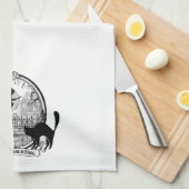 moderne Vintage Halloween-Hexe Handtuch (Viertel Falte)