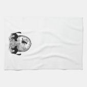 moderne Vintage Halloween-Hexe Handtuch (Horizontal)