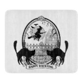moderne Vintage Halloween-Hexe Schneidebrett (Vorderseite)