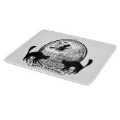 moderne Vintage Halloween-Hexe Schneidebrett (Ecke)