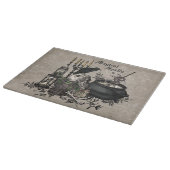 Moderne vintage Halloween HEXENKRAFT Schneidebrett (Ecke)