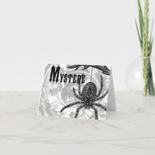 moderne Vintage Halloween Karte