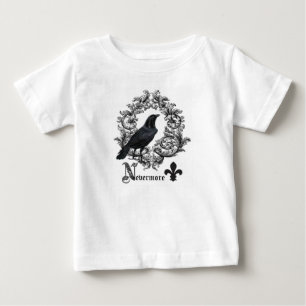 moderne Vintage Halloween-Krähe Baby T-shirt