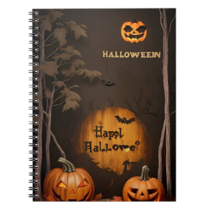 moderne vintage Halloween-Notizbuch Notizblock
