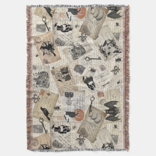 moderne Vintage Halloween-Postkarten Decke (Vorderseite Vertikal)