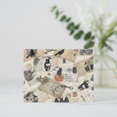 Moderne Vintage Halloween-Postkarten Postkarte (Stehend Vorderseite)