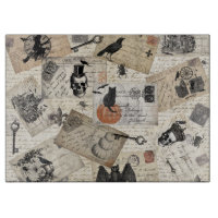 Moderne Vintage Halloween-Postkarten