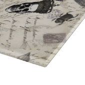 Moderne Vintage Halloween-Postkarten Schneidebrett (Ecke)