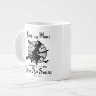 Moderne Vintage-Halloweenhexe Jumbo-Tasse