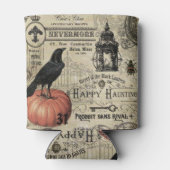 MODERNE VINTAGE HALLOWEWEEN KROW UND PUMPKIN DOSENKÜHLER (Rückseite)