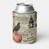 MODERNE VINTAGE HALLOWEWEEN KROW UND PUMPKIN DOSENKÜHLER (Kanne Rückseite)