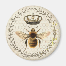 Moderne Vintage Honeycomb Queen Bee Magnet