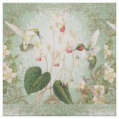 moderne Vintage Hummingvogel Stoff (Nahaufnahme)