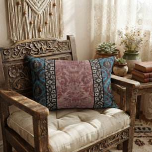 Moderne Vintage-inspirierte Blumengestaltung Dekokissen