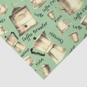 Moderne Vintage Kaffeepflanze Seidenpapier (Detail)