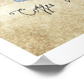 Moderne, Vintage Kaffeewaschmaschine Wasserfarben Poster (Ecke)