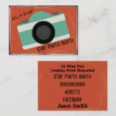 Moderne Vintage Kamera-Foto-Stand-Fotografie Visitenkarte (Vorne/Hinten)