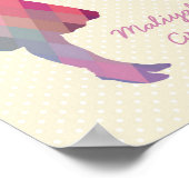 Moderne Vintage Kinderzimmer- und Girlandewand Poster (Ecke)