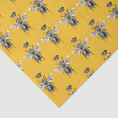 Moderne Vintage Königin Bee Crown Yellow Seidenpapier (Ausschnitt)