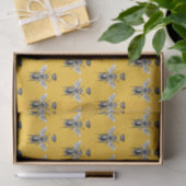 Moderne Vintage Königin Bee Crown Yellow Seidenpapier (Geschenk)