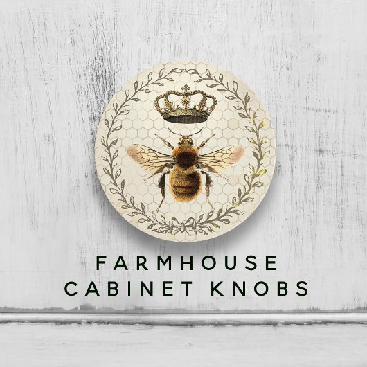 Moderne Vintage Königin Bee Keramikknauf