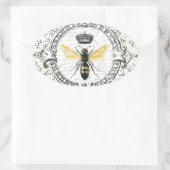 MODERNE VINTAGE Königin Ovaler Aufkleber (Tasche)