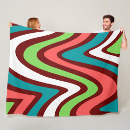 Moderne, Vintage Kontraste Fleecedecke