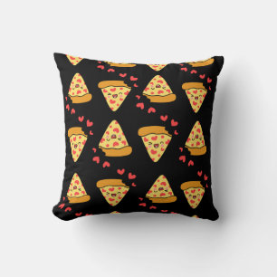 Moderne vintage lustige Pizza-Muster Käse retro Kissen