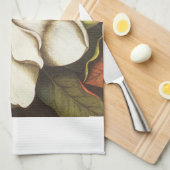 moderne Vintage Magnolie Geschirrtuch (Viertel Falte)