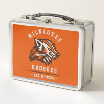 Moderne Vintage Milwaukee Badgers Est. Orange