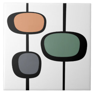 Moderne Vintage-Mitte des 20. Jahrhunderts Design Fliese