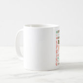 Moderne Vintage Ostern-Typografiewortcollage Kaffeetasse (Vorderseite Links)