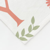 Moderne Vintage Ostertypografie Fleecedecke (Ecke)