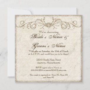 Moderne Vintage Peony Floral Wirbel Save the Date