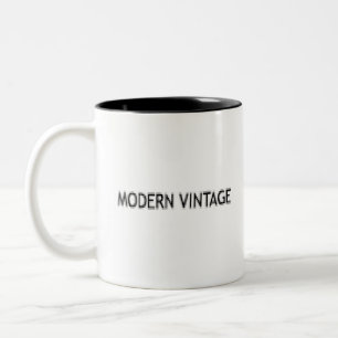 Moderne Vintage-Pixel-Stilphrase Zweifarbige Tasse